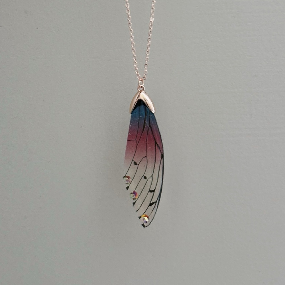 Faerie Wing Crystal Pendant